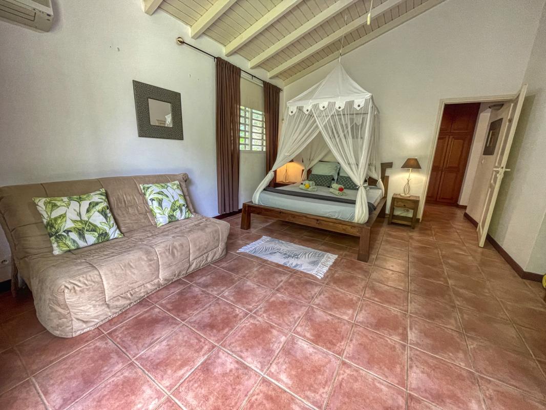 Villa Deshaies Guadeloupe__chambre et BZ
